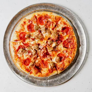 pepperoni and sausage pizza