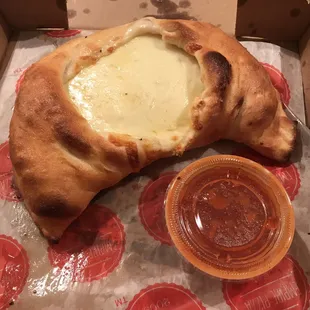 Cheese calzone.