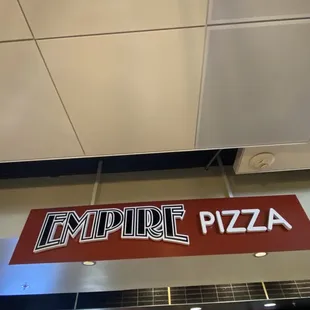 the sign for the restaurant