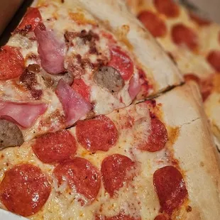 pepperoni and sausage pizza
