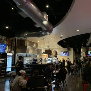 Interior of restaurant