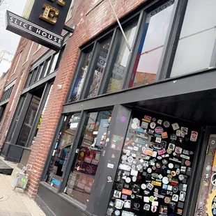 the outside of the building