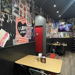 the interior of a restaurant