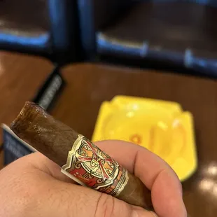 Enjoying an Opus in my favorite shop in Brikell