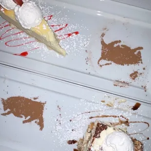 Frozen tiramisu and average cheesecake