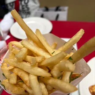 a basket of french fries