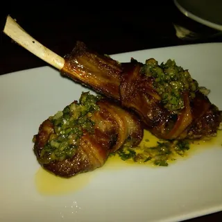 Bacon Wrapped Lamb Chops