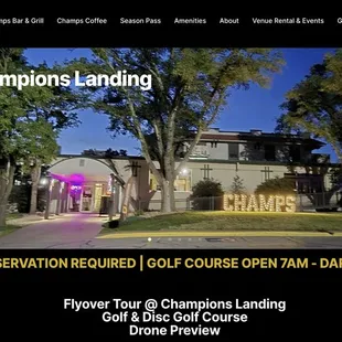 ChampsLanding.com website has daily updates about what is happening on the property