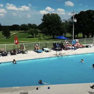 Champions Landing swimming pool. Day passes available for $5 and $3 for kiddos