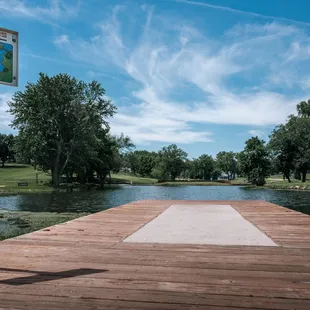 Disc golf hole 16 teepad