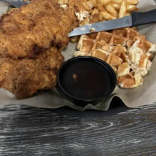 Chicken waffle