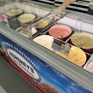 Ice cream selection