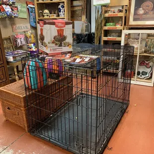 Big dog crate and misc