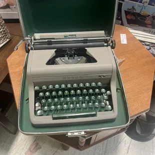The typewriter I bought.