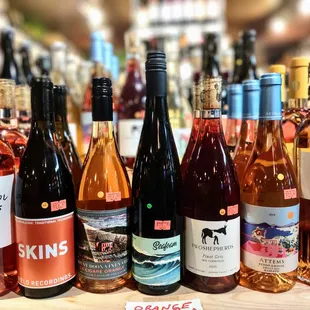 Our extensive wine collection includes natural, organic, and biodynamic options, as well as traditional.