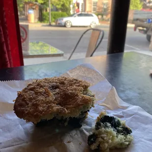 Coconut, lime, blueberry muffin = delicious!