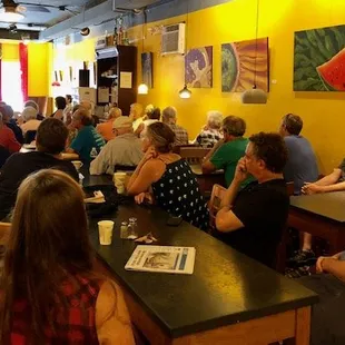 Local author reads from his new novel.