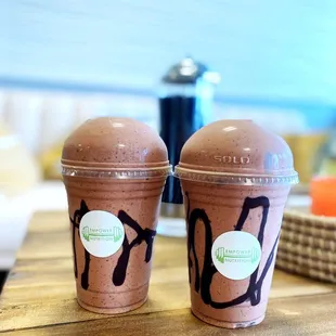 Chocolate Covered Strawberry protein shakes