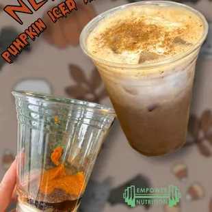 Protein Iced Mocha! Pumpkin addition