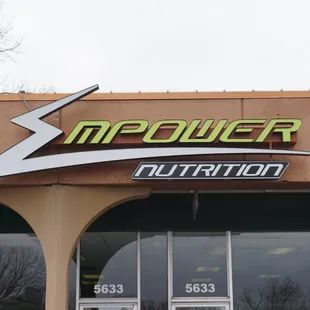 the front of the building