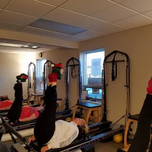 Having fun during class.