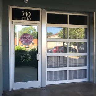 Front door/client entrance.