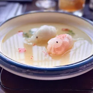 Steamed Shrimp and Squid Dumplings