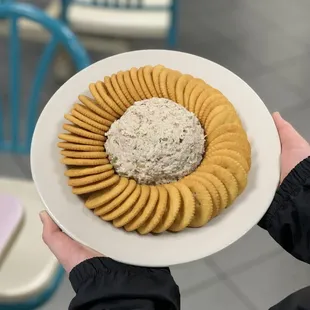 Our homemade chicken salad make a tasty and easy snack to share at your next party!