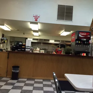 Order and pickup counters