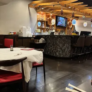 interior, sushi and sashimi