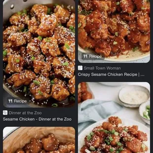 when you google sesame chicken this is what comes up and what i was expecting lol