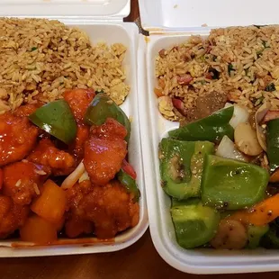 General Ts&apos;o  and Green Pepper Steak