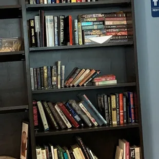 Well-stocked bookshelf