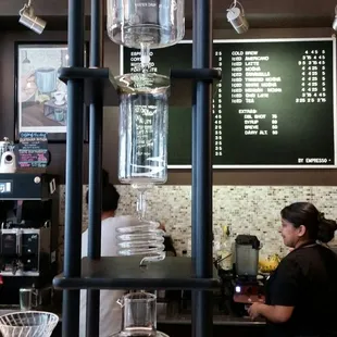 A Japanese coffee maker or a makeshift bong.