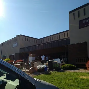 They're doing a mini storage wars where you bid on boxes!