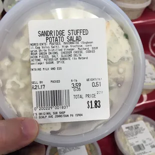 Favorite side. Potato salad with bacon cheddar, and chives. Gooood!!!