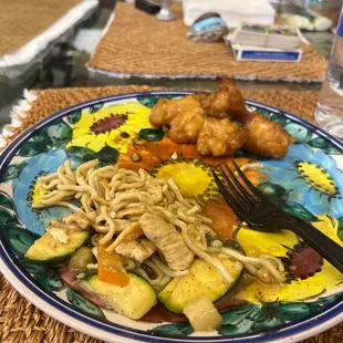The food from EMW Chinese Bistro