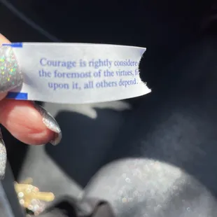 My fortune was partiality torn off =(