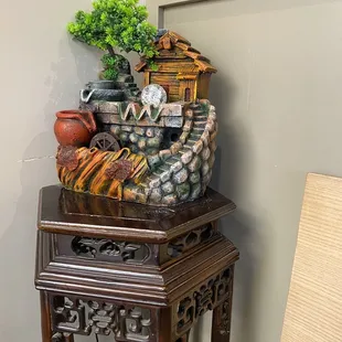 Fountain inside by door