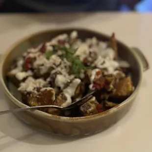 Fire Roasted Papas Bravas
