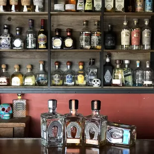 Over 100 tequilas to choose from.