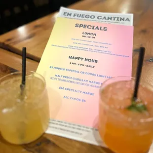House margarita (which is a Cadillac margarita at any other restaurant) and a Strawberry Cilantro Margarita