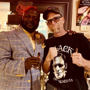 Meeting the Champ, James (Lights Out) Toney at En Fuego Cigars!!