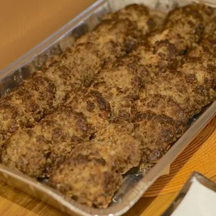 Mini hamburger steak LARGE pan order for thanksgiving dinner *11/24/22