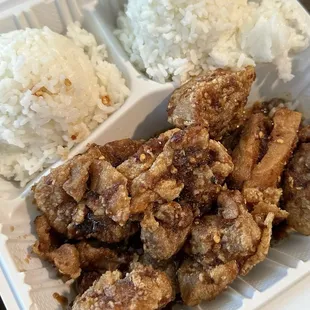 Spicy Garlic Chicken (Mac separate)
