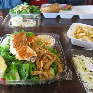 Fresh Grilled Salmon Salad