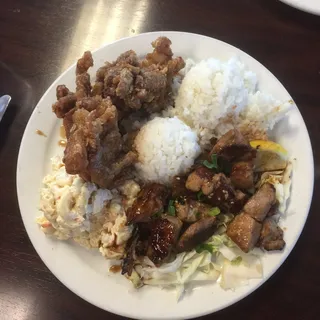 Grilled Poke and Garlic Chicken Combo