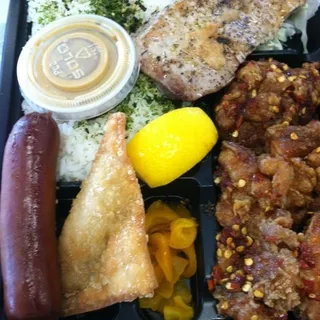 Fresh Garlic Ahi Bento