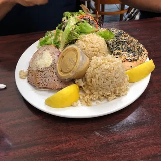 Fresh Furikake Salmon Plate