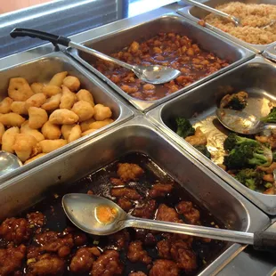 General Tso's Chicken, Honey Chicken, Sweet and Sour Chicken
